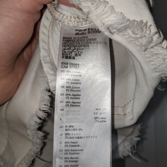 Button-Up Billabong Mid-Rise Shortie - Picture 7 of 7